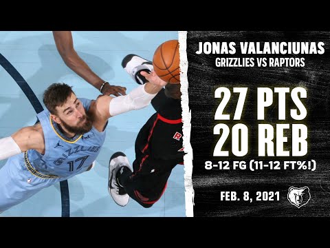 Jonas Valanciunas Drops HUGE Double-Double! 27pts, 20reb vs Raptors Highlights | February 8, 2021