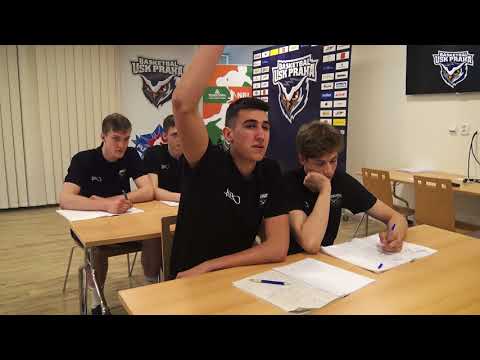 Pozvánka hráčů @uskpraha na basketbalové Mistrovství ČR U19
