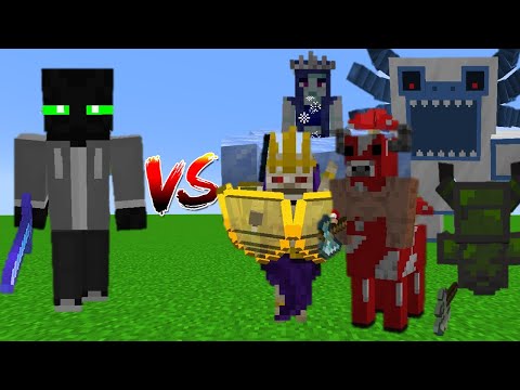 Young Undying Vs The Twilight Forest Bosses - Minecraft Mob Battle