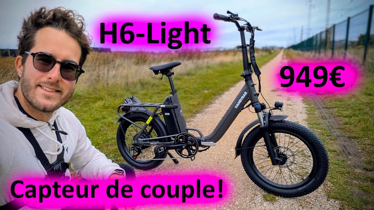Hanevear H6 light - Test du vélo électrique pliable polyvalent