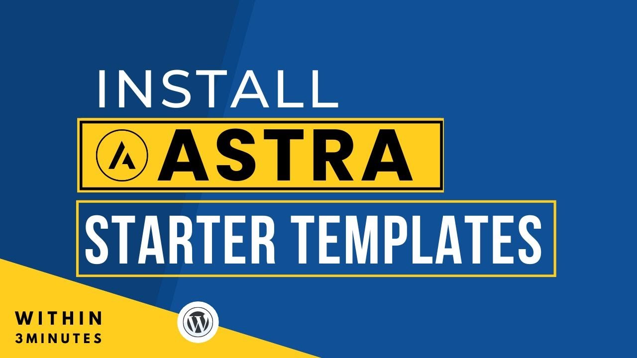 How To Install Astra Starter Templates 2025 | Free Astra Theme Starter Templates Plugin Tutorial