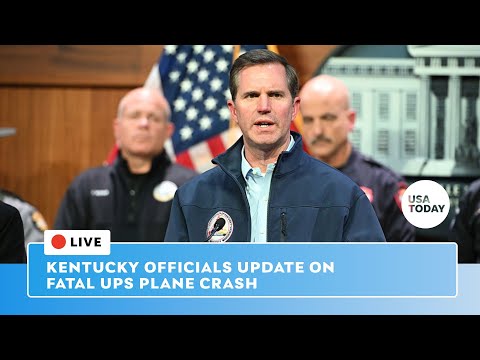 Watch live Kentucky Governor Andy Beshear updates on fatal UPS plane crash