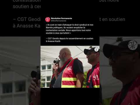 Travailleurs de Geodis en soutien à Anasse Kazib !