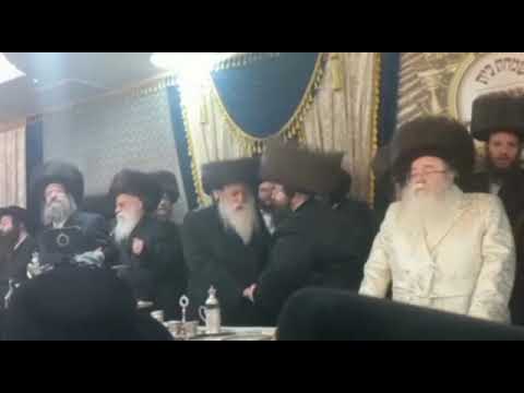 Machnovka Rebbe Dances With The  Sanz Zmigrad Rebbe At His Wedding  - Tammuz 5783