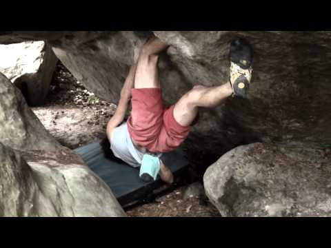 la traversée de symbiose aller/retour 8A, Fontainebleau