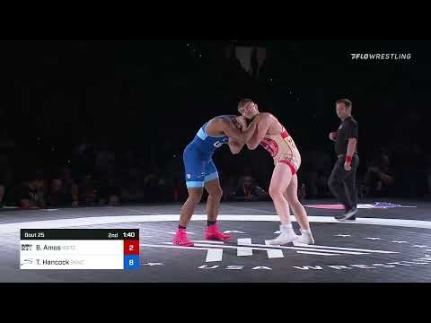 97 Kg Round 2 - Braxton Amos, Wisconsin Regional Training Center Vs Tracy Hancock, Sunkist Kids Wr