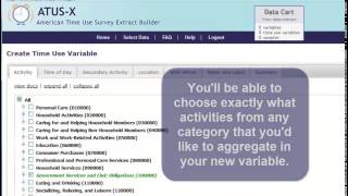 IPUMS ATUS: Extract Builder Tutorial