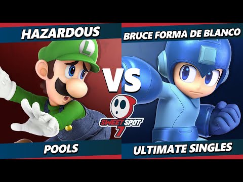 Sweet Spot 7 - Hazardous (Luigi) Vs. BRUCE FORMA DE BLANCO (Mega Man) SSBU Ultimate Tournament