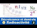 Demi-vie et décroissance radioactive (complément : formule) 1ère enseignement scientifique