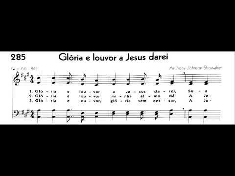 Hinário 5 CCB - Hino 285 - Glória e louvor a Jesus darei - Strings - Teclado Yamaha PSR S670