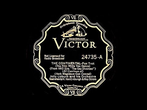 1934 Jolly Coburn And His Orchestra - The Continental - Harold Van Emburgh & Roy Storm, V.