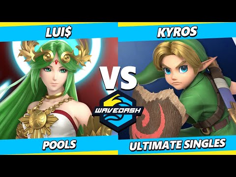 Wavedash 2023 - Lui$ (Palutena) Vs. Kyros (Young Link) Smash Ultimate - SSBU