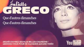 Juliette Gréco - Je hais les dimanches - Paroles (Lyrics)