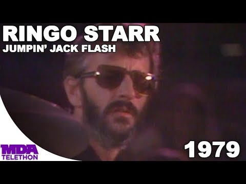 Ringo Starr w/ Todd Rundgren, Bill Wyman & others - Jumpin' Jack Flash | 1979 | MDA Telethon