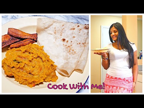 Curried Pumpkin w/ Saltfish & Dosti Roti | Cook #WithMe