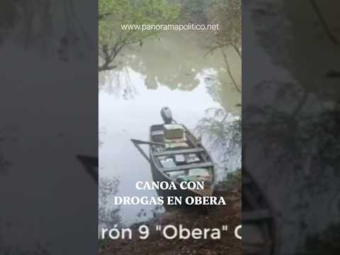 📍Misiones: *Hallan más de 396 kilos de marihuana en una canoa* #gendarmeria #oberá #misiones #milei