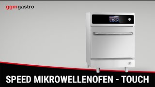 Speedofen - 3,5 kW - Edelstahl - inkl. Pizzablech, Korb, Antihaft-Blech | 80% schnelleres Garen
