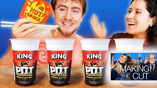 4X SPICY POT NOODLES + MAKING THE CUT (mukbang)