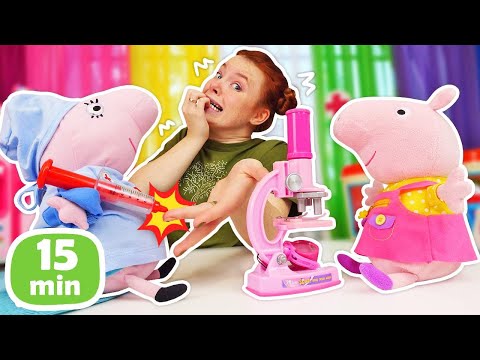 Spielspaß mit Irene und Peppa Wutz - Spielzeug Videos für Kinder Kompilation | Plüpa Plüsch Paradies