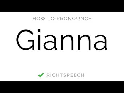 🔴 Gianna - How to pronounce Gianna - American Girl Name