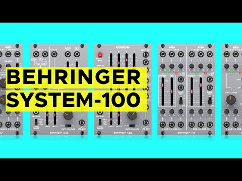 Behringer System 100 Sound Demo (no talking), complete Modular System with 112, 121, 130, 140, 150
