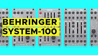 Video thumbnail for Behringer System 100 Sound Demo (no talking), complete Modular System with 112, 121, 130, 140, 150 by Limbic Bits