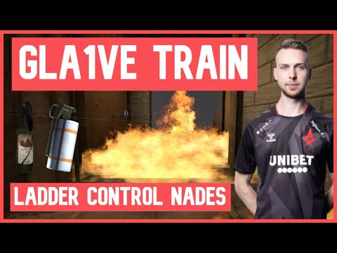 gla1ve Ladder Control Nadeset on Train (CS:GO Tricks)