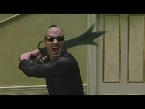 The Matrix Reloaded - Neo vs Merovingian - Chateau fight scene