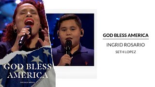 God Bless America | Dios Salve America | Ingrid Rosario con su hijo Seth Lopez