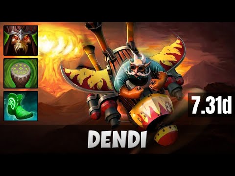 DENDI Gyrocopter TOP LANE Gameplay | Dota 2 Full Game