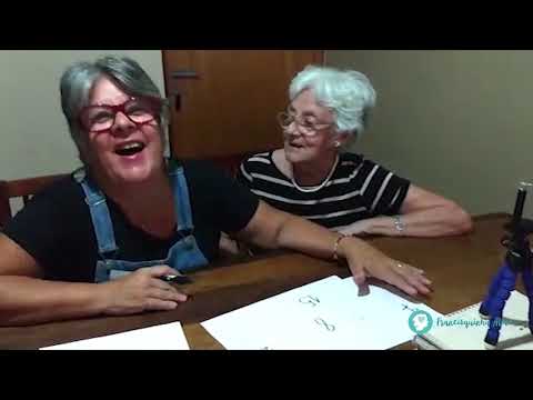 Alzheimer - Treinamento cognitivo - leitura - letra cursiva  10/02/2019