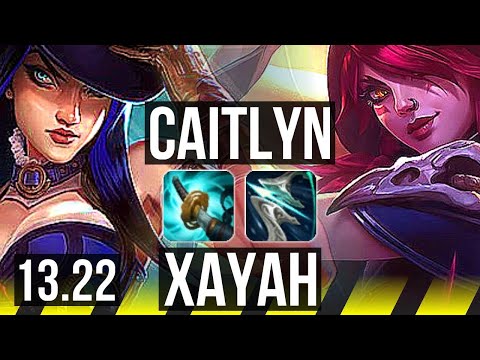 CAIT & Ashe vs XAYAH & Rakan (ADC) | 8/0/6, Legendary | KR Challenger | 13.22