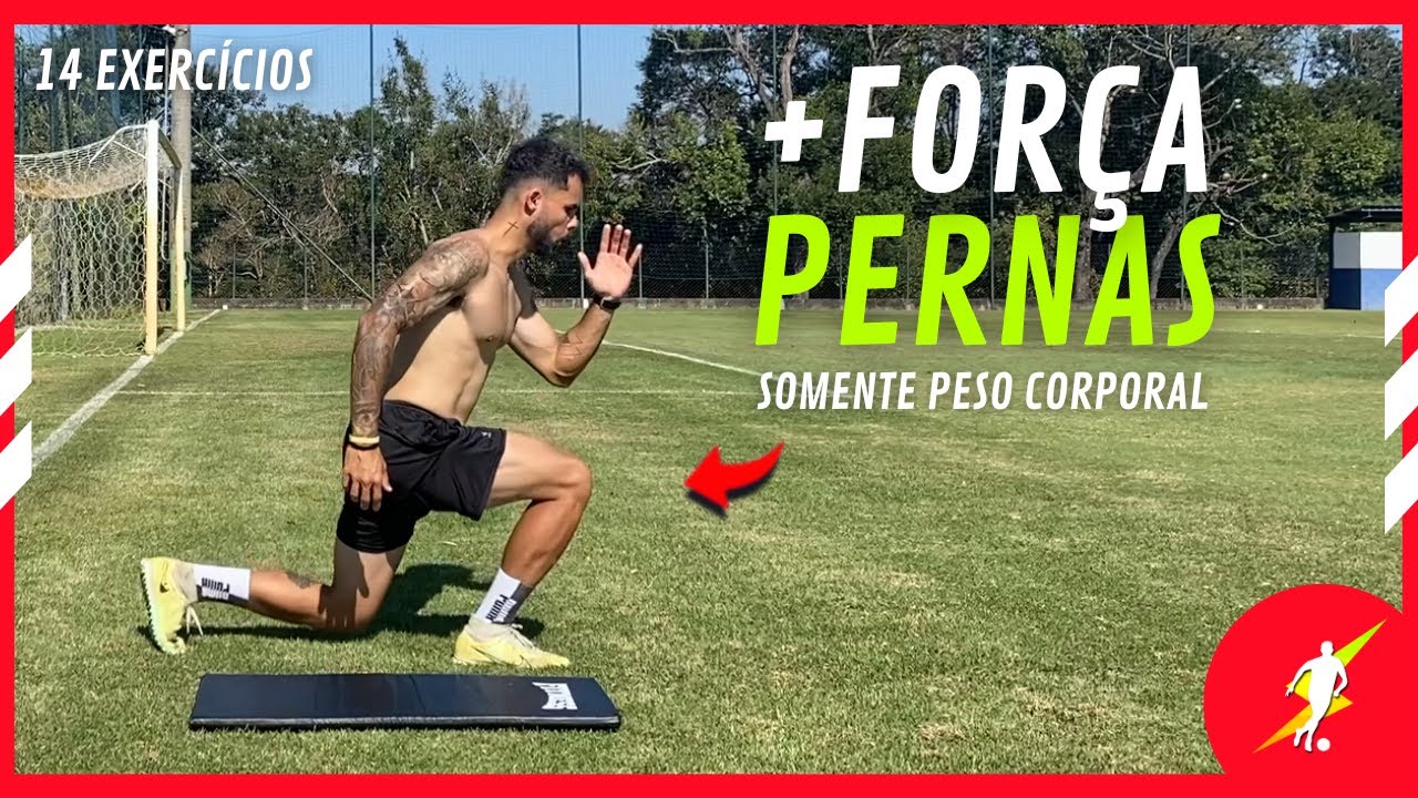 14 EXERCÍCIOS DE FORÇA PARA PERNAS SEM EQUIPAMENTOS | Treino para aumentar a força de pernas