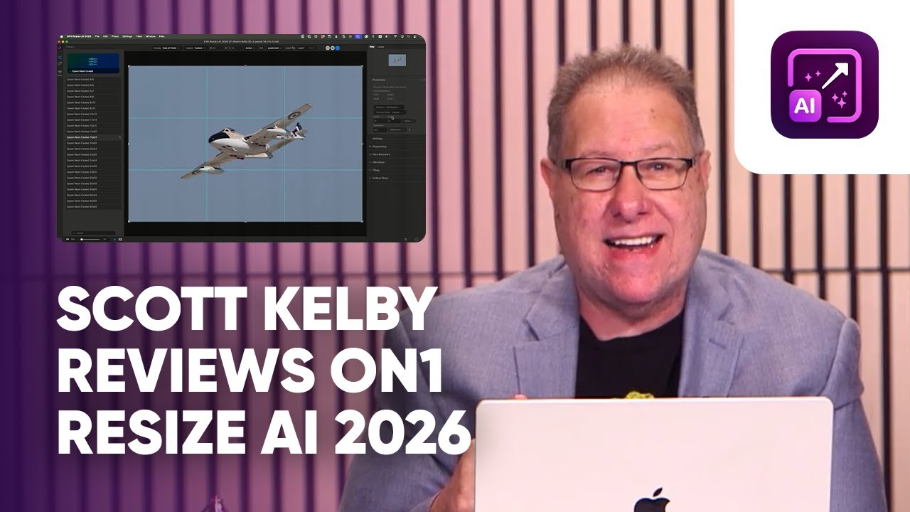Scott Kelby Reviews ON1 Resize AI 2026 – Mind-Blowing Results! video thumbnail
