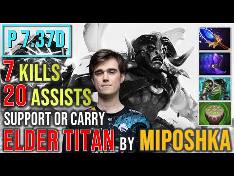 Hard Carry?? Miposhka Elder Titan 3 Kills 29 Assists #gameplay4k #patch737d #dota2