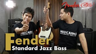 Video thumbnail for Fender Standard Jazz Bass (Mexico) l Jazz เบส เสียงดีเหนียวแน่นหนึบ by Music Arms