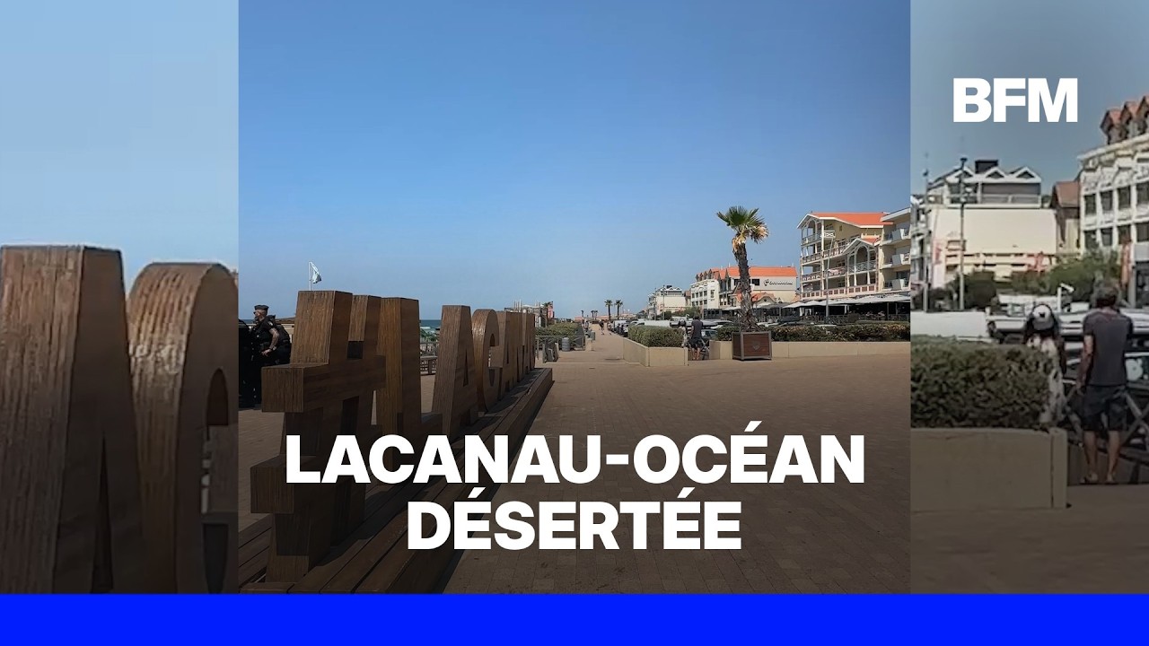 Incendies en Gironde: Lacanau-Océan désertée de ses vacanciers après l'évacuation des campings