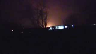 preview picture of video 'Water Trucks a-waiting with Well Flare in background Claysville PA'