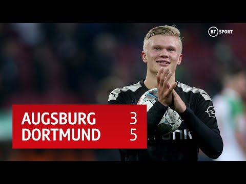 Augsburg vs Dortmund (3-5) | Erling Braut Håland scores a hat-trick on his Dortmund debut!