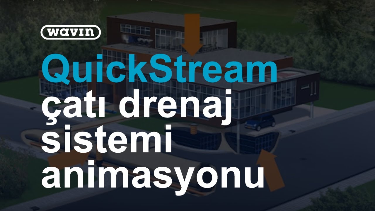 Wavin QuickStream - Çatı Drenaj Çözümleri Uygulama Animasyonu | Wavin