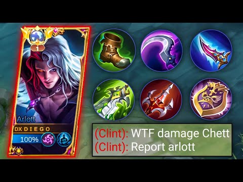 ARLOTT BEST BUILD 2023, ONE HIT = TRUE DAMAGE - MLBB