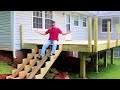 Adding Decking Stairs And Posts Building A Deck 2 Of 3