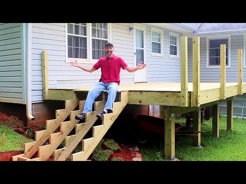 Adding Decking, Stairs, and Posts - Building a Deck Part 2