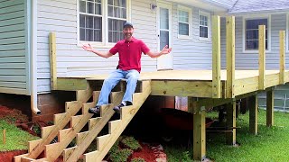Adding Decking, Stairs, and Posts - Building a Deck 2 of 3