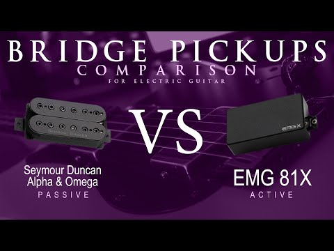 Seymour Duncan ALPHA & OMEGA vs EMG 81X - Bridge Pickup Guitar Tone Comparison Demo