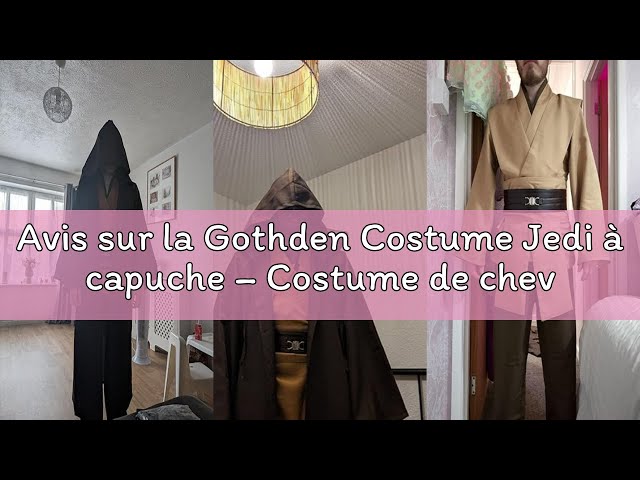 Vídeo relacionado con Gothden - Disfraz de Jedi con túnica y capucha, conjunto completo de caballero para Halloween, cosplay, para hombres adultos