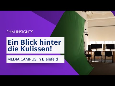 Praxisnah studieren: So sieht der MEDIA.CAMPUS an der FHM Bielefeld aus 🎬🎙️