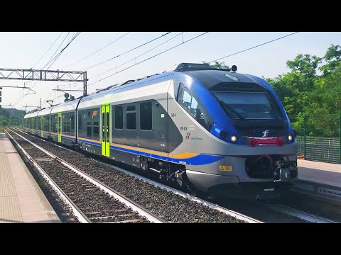 Treno Alstom ETR.425 Jazz Trenitalia Regionale in transito alla stazione ferroviaria Roma Val D'Ala