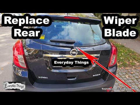 How to Replace Rear Wiper Blade on Opel / Vauxhall Mokka