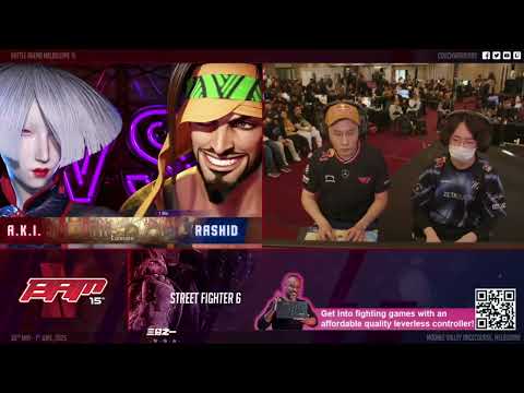 SF6 - Battle Arena Melbourne - TOP 8 #Oil King (RASHID) VS #Hikaru (A.K.I.) #EWCqualifier